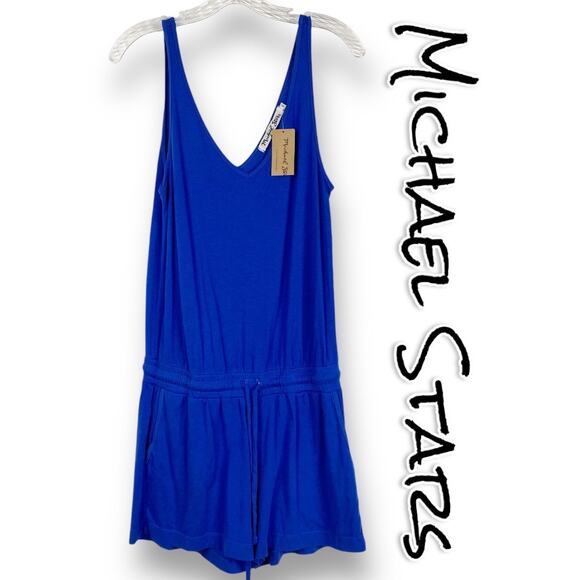 New With Tags Michael Stars V Romper Bayside Slub Knit Revolve Womens Sz Small - Picture 1 of 13